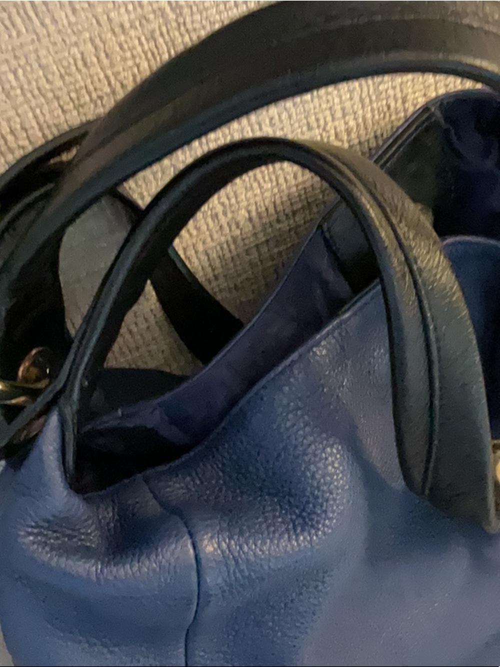 Furla Leather Shoulder Blue Leather Bag - Picture 7 of 9